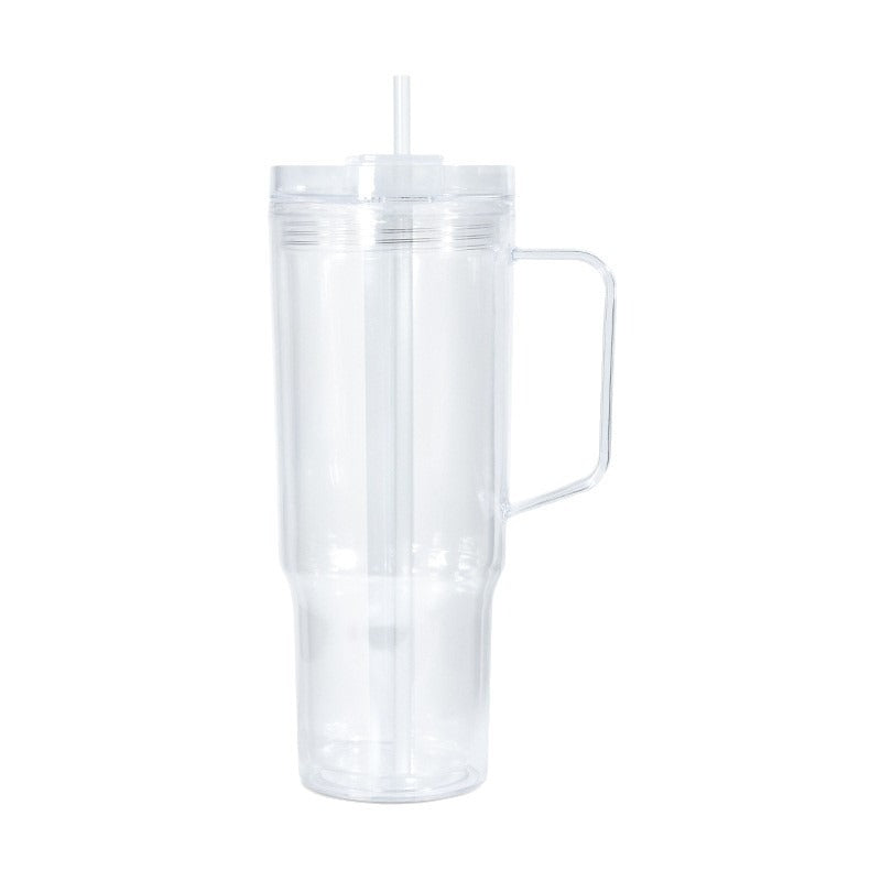 40oz PLASTIC SNOW GLOBE WITH HANDLE