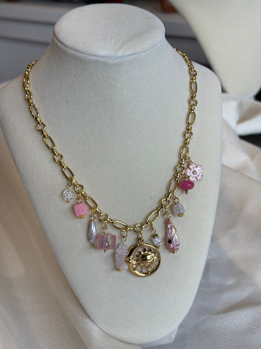 Crystals in Her Pocket Charm Necklace